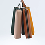 Federtasche Urban 3D S 100% Recyceltes Leder Petrol 2