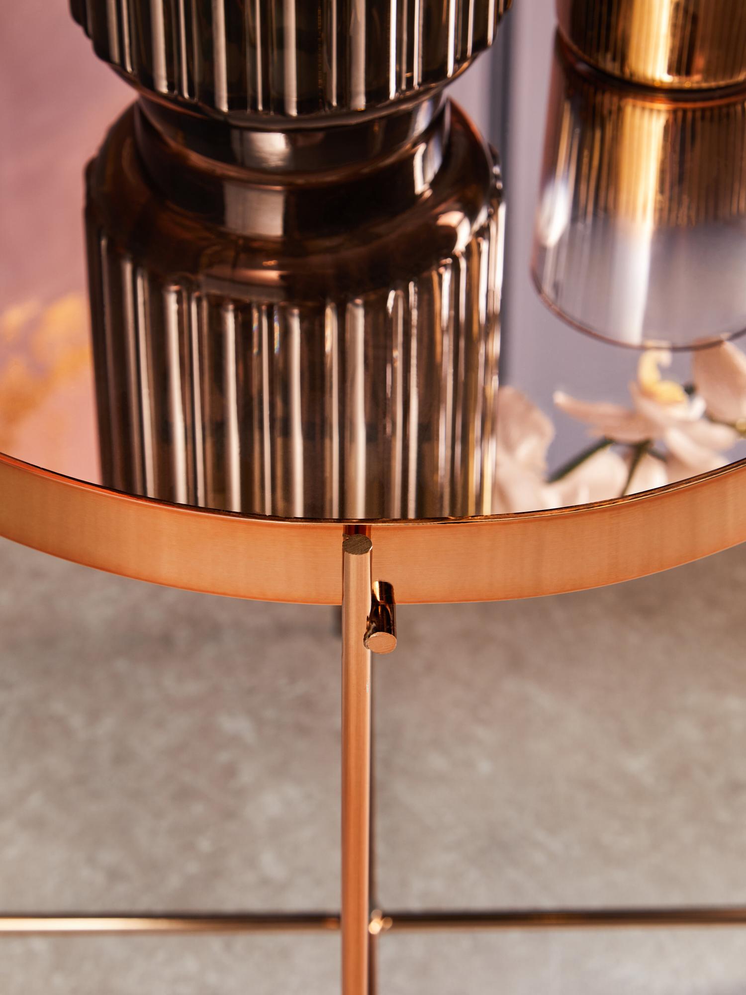 Allure Pink Spiegel-Beistelltisch 1