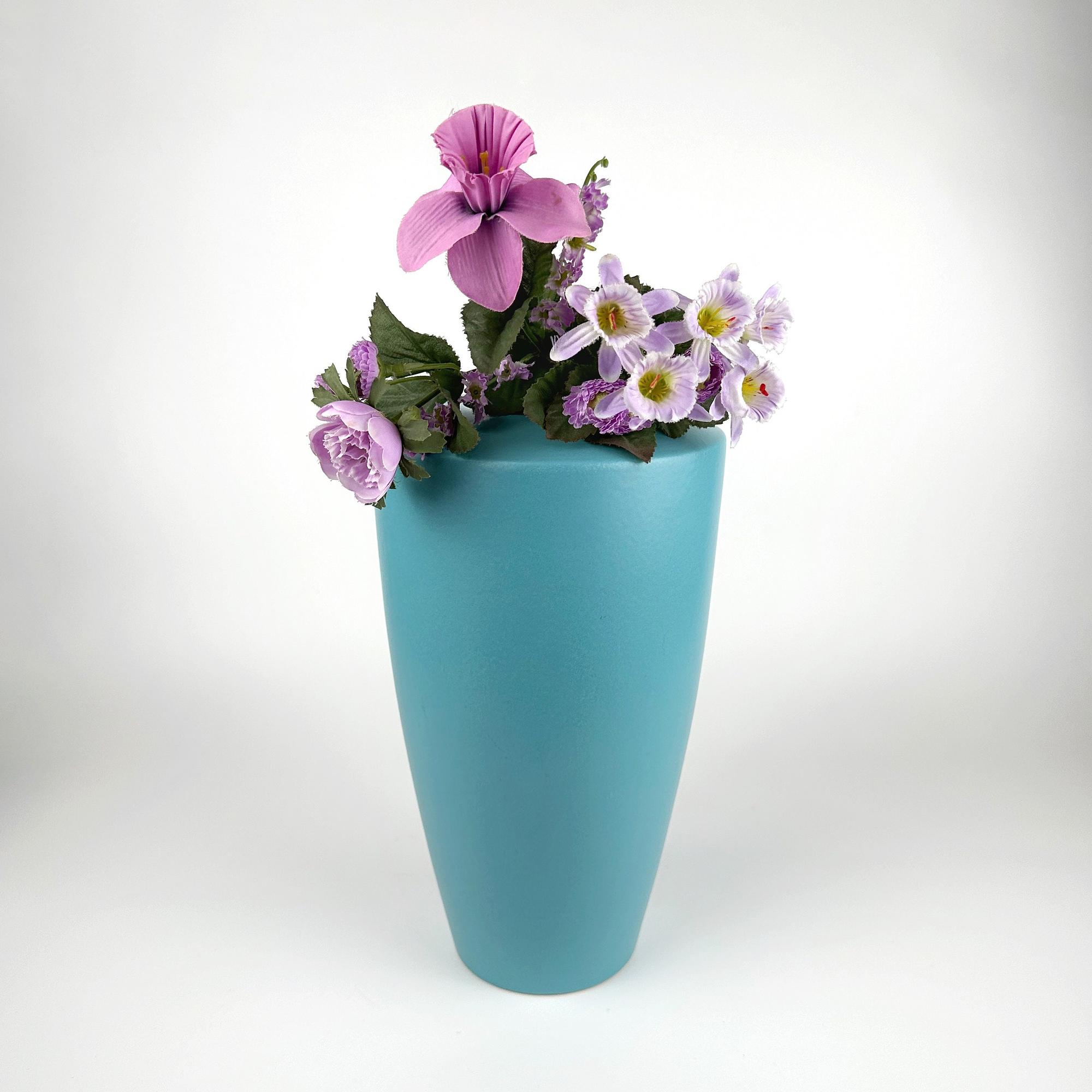 Vintage Asa Provence Vase Keramik Türkis 1990er Jahre 0