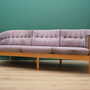 Vintage Sofa Samt Holz Violett 1970er Jahre 3