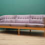 Vintage Sofa Samt Holz Violett 1970er Jahre 3