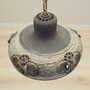 Vintage Pendant Lamp Ceramic Grey 1960s 7