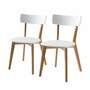 2x Dining chair Ash wood White Ash 1