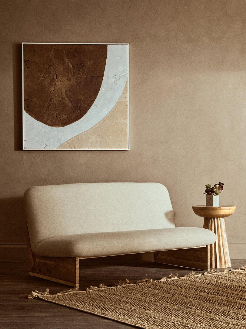 Walsa Tavolino Ridge Intagliato Legno di Mango Naturale 8