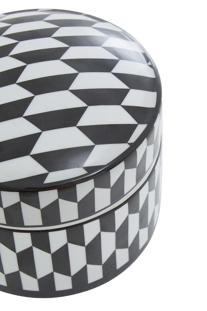 Marlo Grande Portagioie in Ceramica con Stampa Geometrica 8