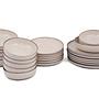 Tableware set 24-piece porcelain cinnamon 5
