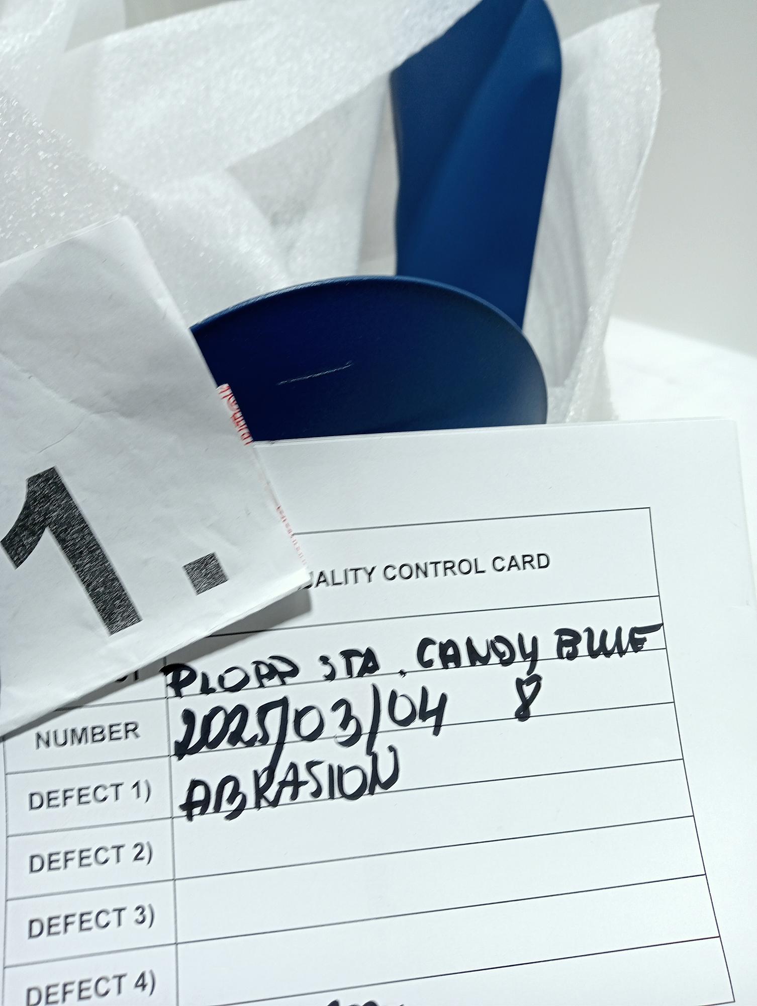 Plopp Standard Sgabello Acciaio Cotton Candy Blu Opaco 4