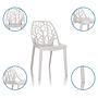 ARTIFO TRI Garden Chair Indoor and Outdoor stackable White 1