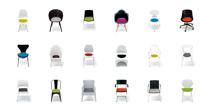 Sitzauflage Louis Ghost Schwarz 1