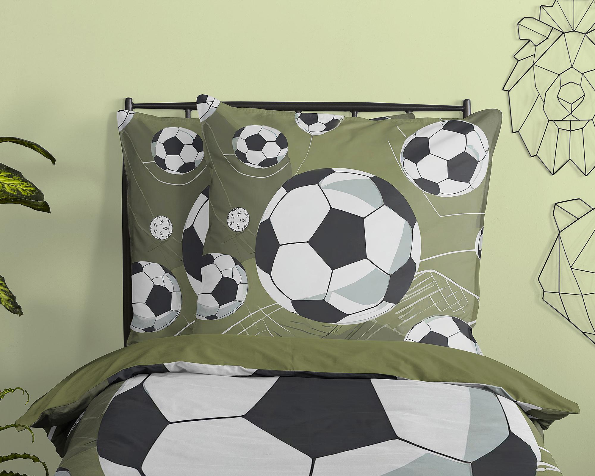 Kinderbettwäsche Microfaser Grün 135x200cm Kissen 80x80cm 4