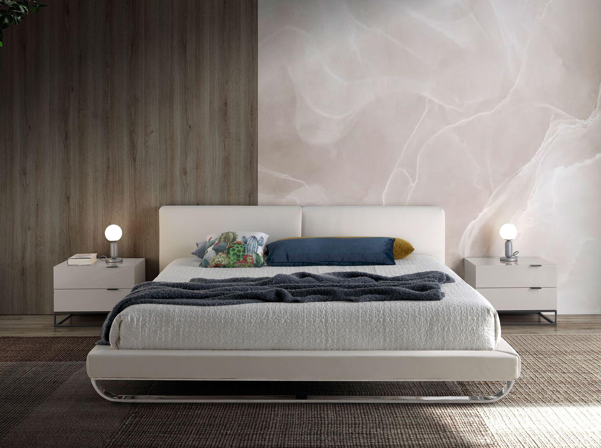 ANGEL CERDÁ Bedside table in grey wood and black steel 6