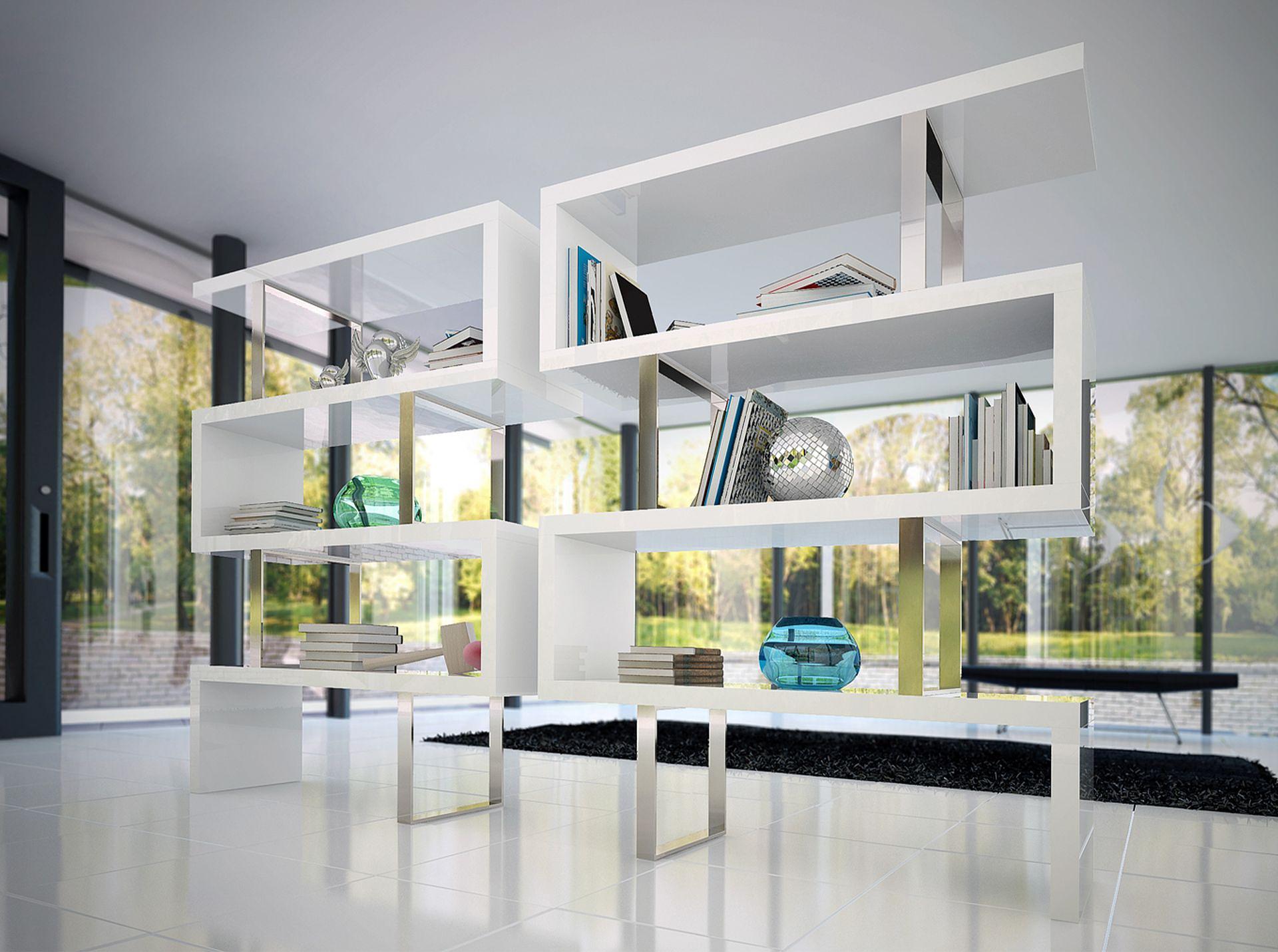 3026 Scaffale acciaio bianco 5