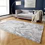 Marbled Short Pile Rug Silver 80 x 150 cm 0
