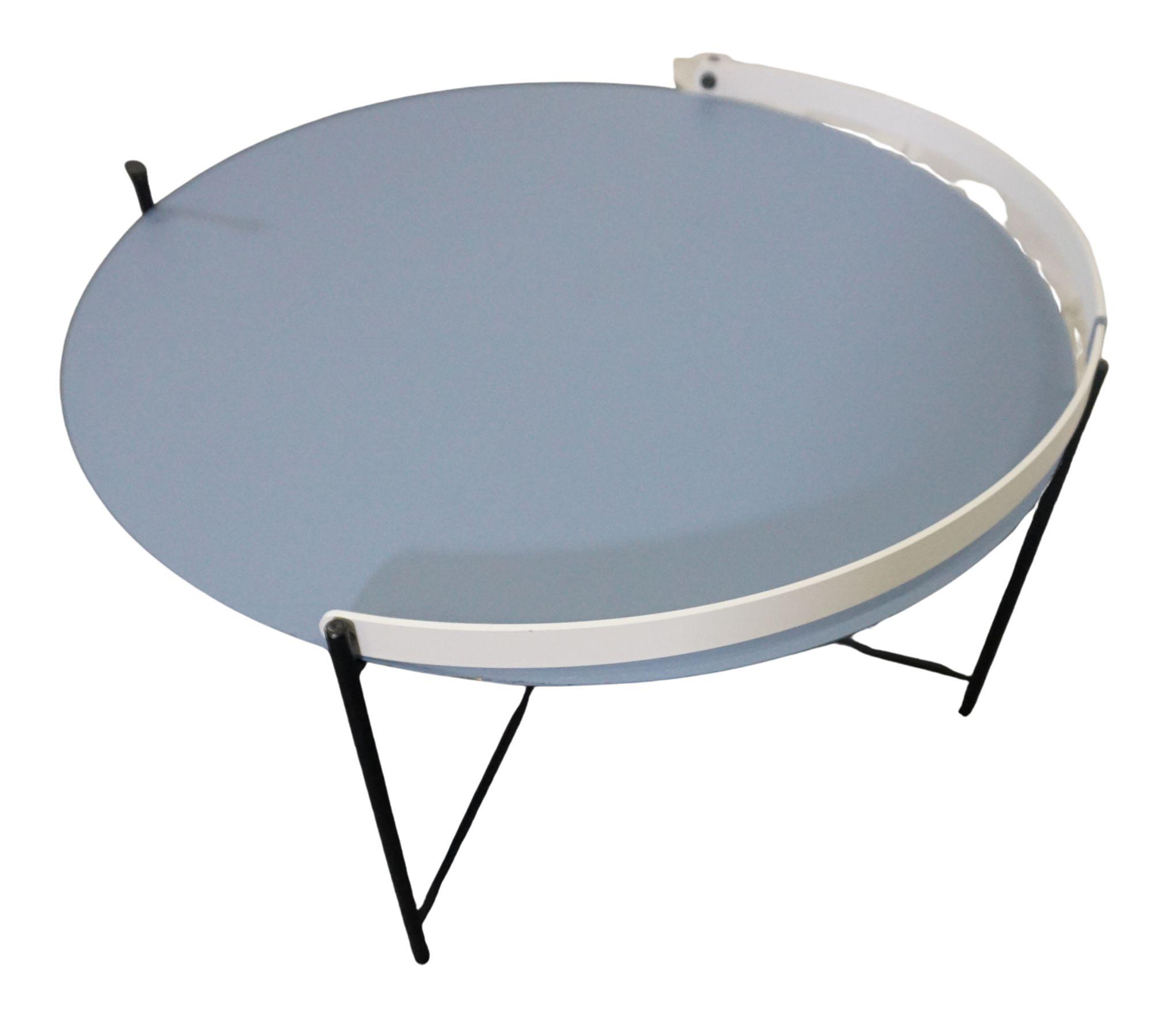 EDGE Serviertisch 76cm Taubenblau 5