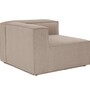 Modulsofa Links 1-Sitzer Leinen Braun 2