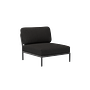 LEVEL Sessel Sooty Grau mit dunkelgrauem Rahmen 0