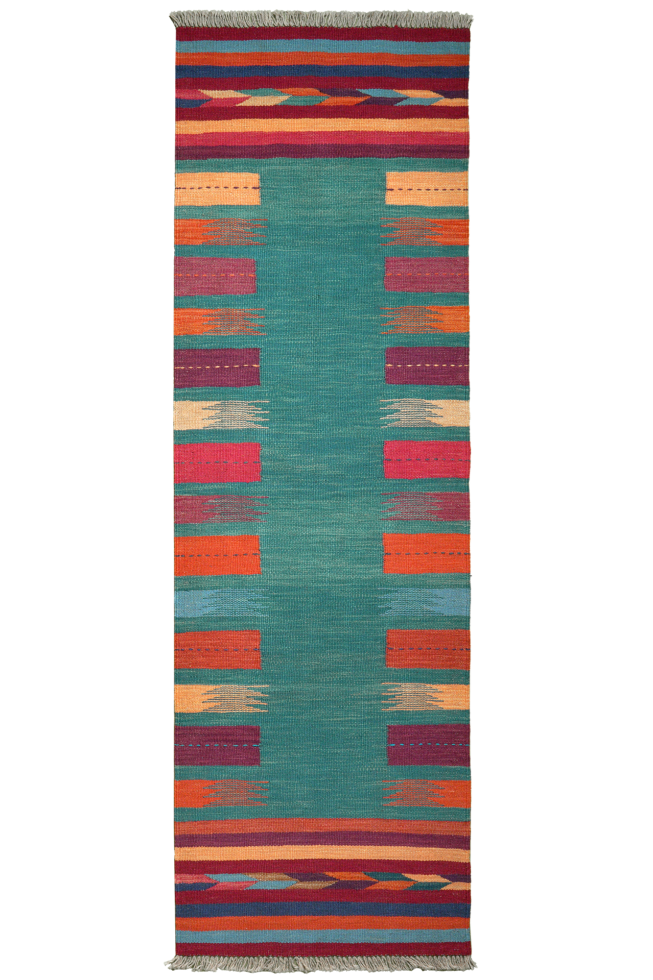 Kilim Gashgai Teppich Mehrfarbig 0