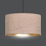 Hilde Type A Pendant Light 1-bulb Cotton Fabric Dusty Pink 1