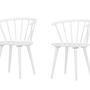 2x Bobby Esszimmerstuhl Kautschukbaum Weiß 0