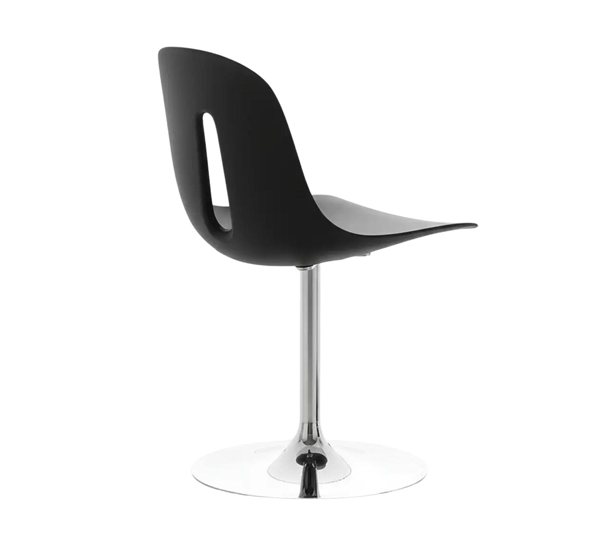 GOTHAM/T Swivel chair Polyurethane Metal Black 1