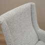 Vintage Sessel Holz Textil Grau 1960er Jahre 9