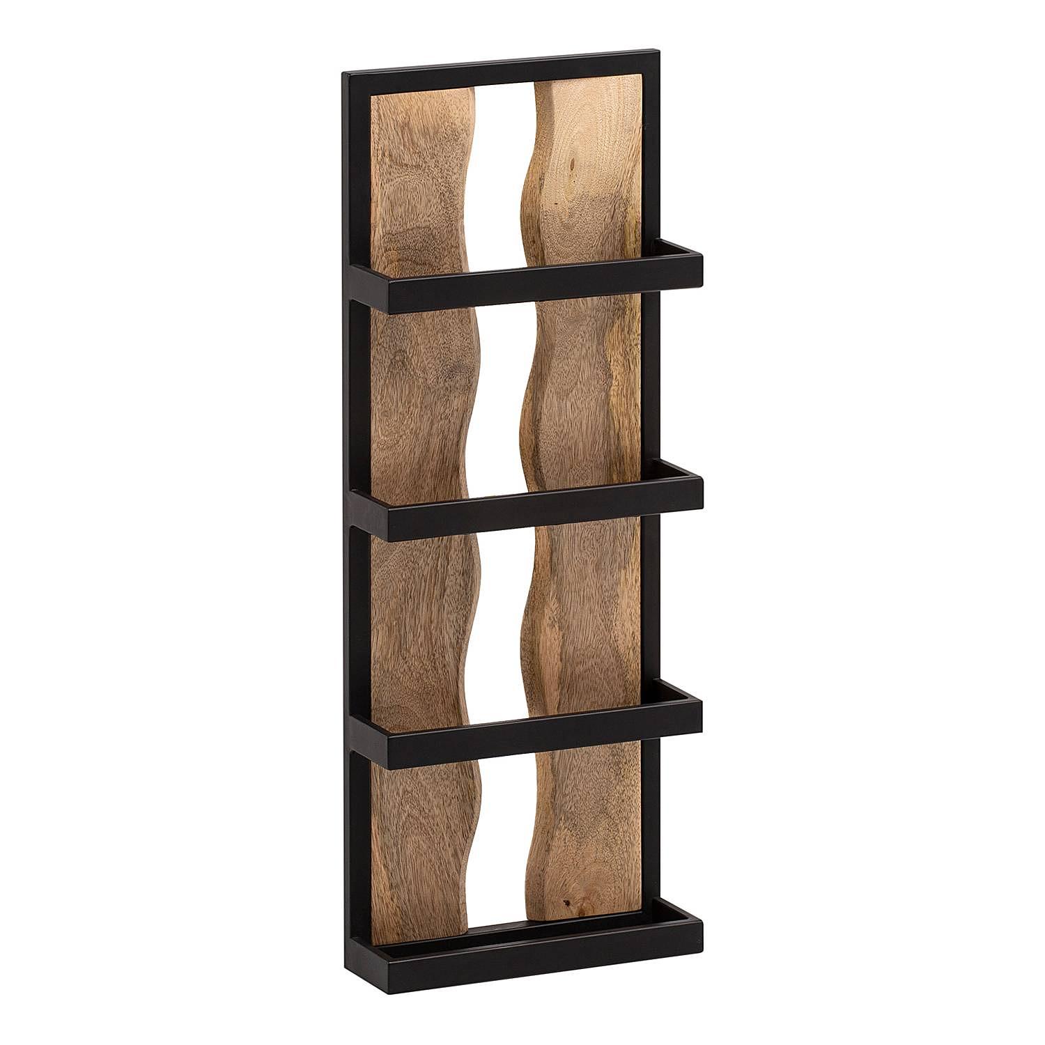 Bindji Wandregal Metall Mangoholz 0