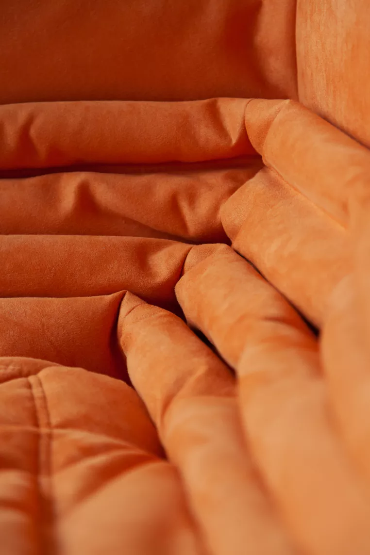 Togo Ecksofa Textil Orange 8