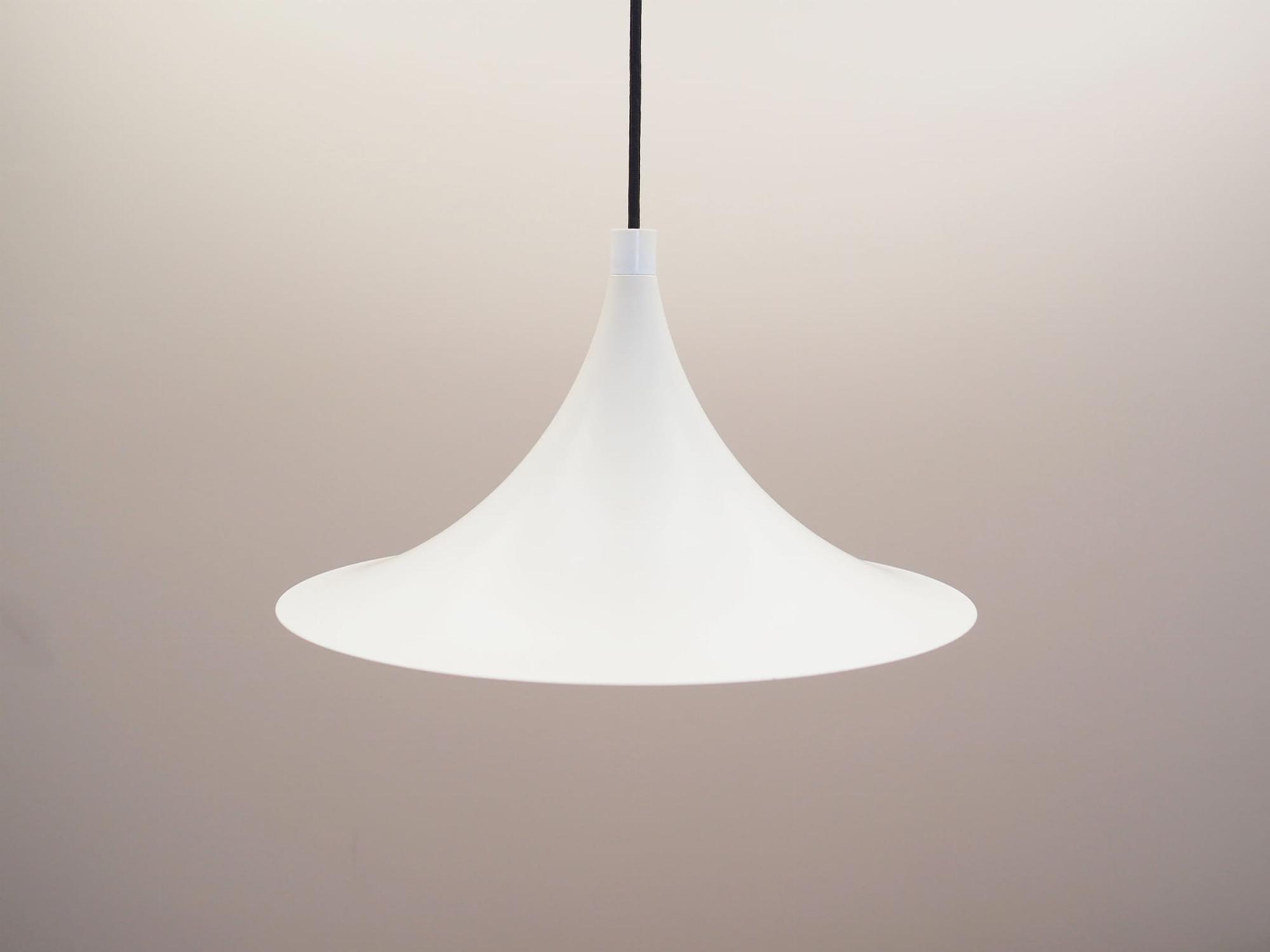 Pendant lamp Metal White 1970s 1