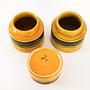 Ceramic Vases Set 3-piece Yellow 5