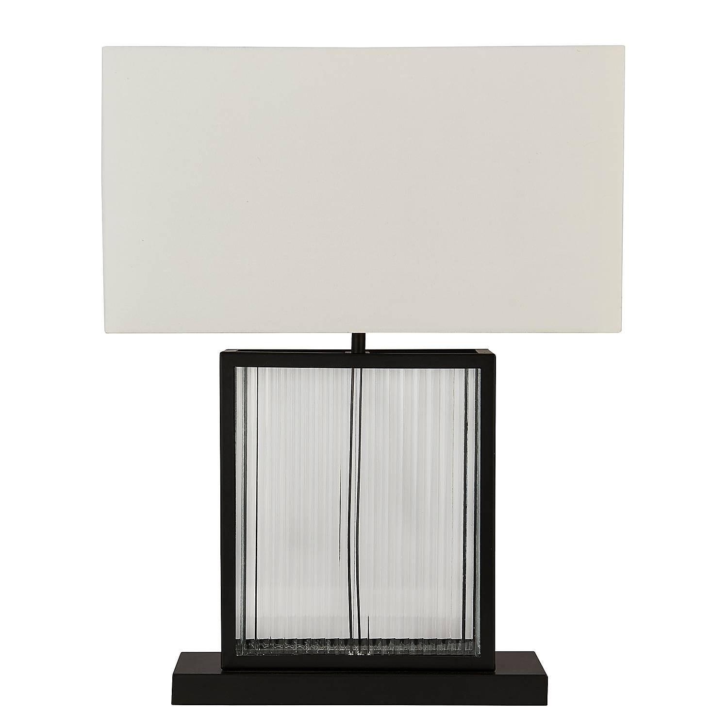 Clarendon Tischleuchte Klarglas Stahl Schwarz 3
