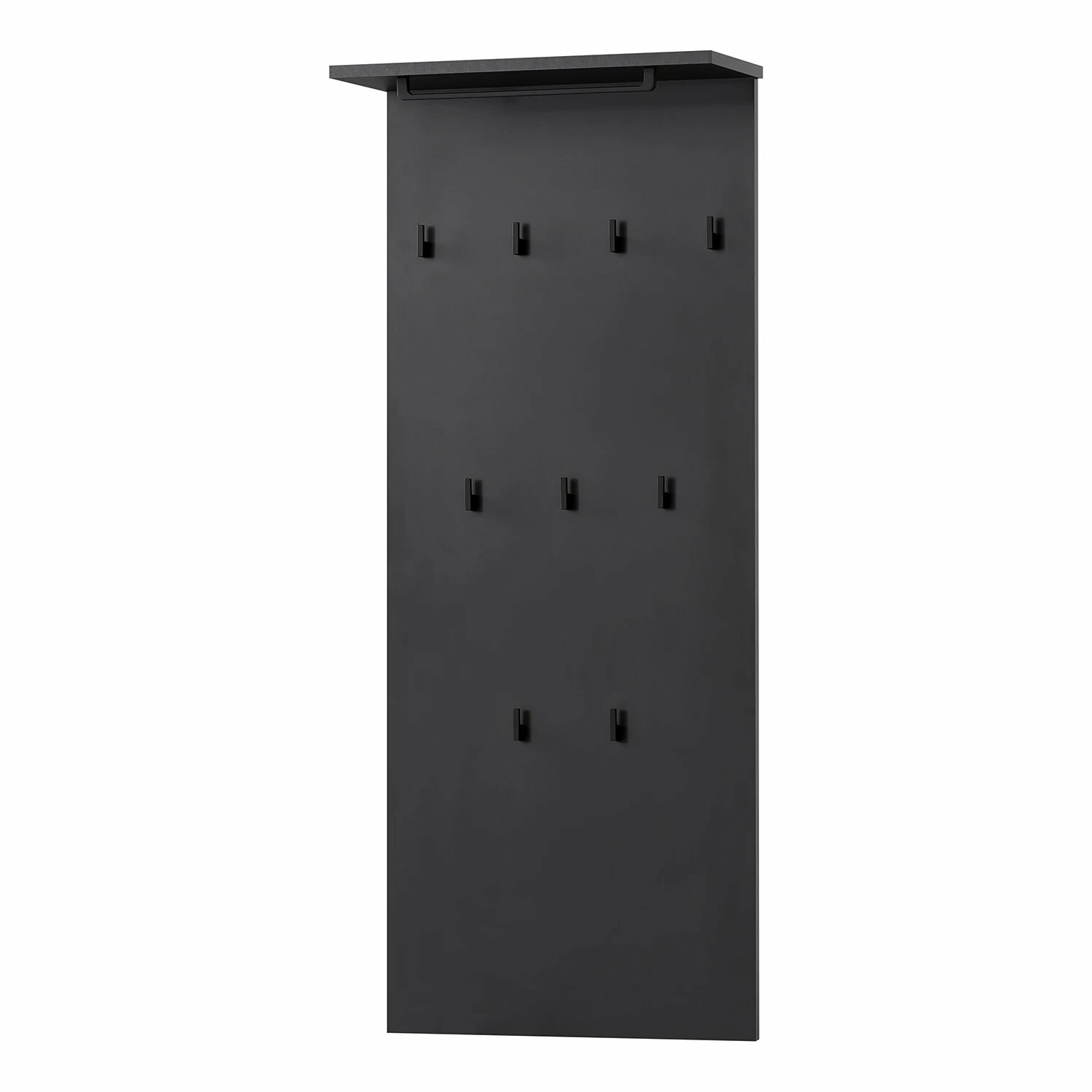 Garderobe Metall Holz Schwarz 0