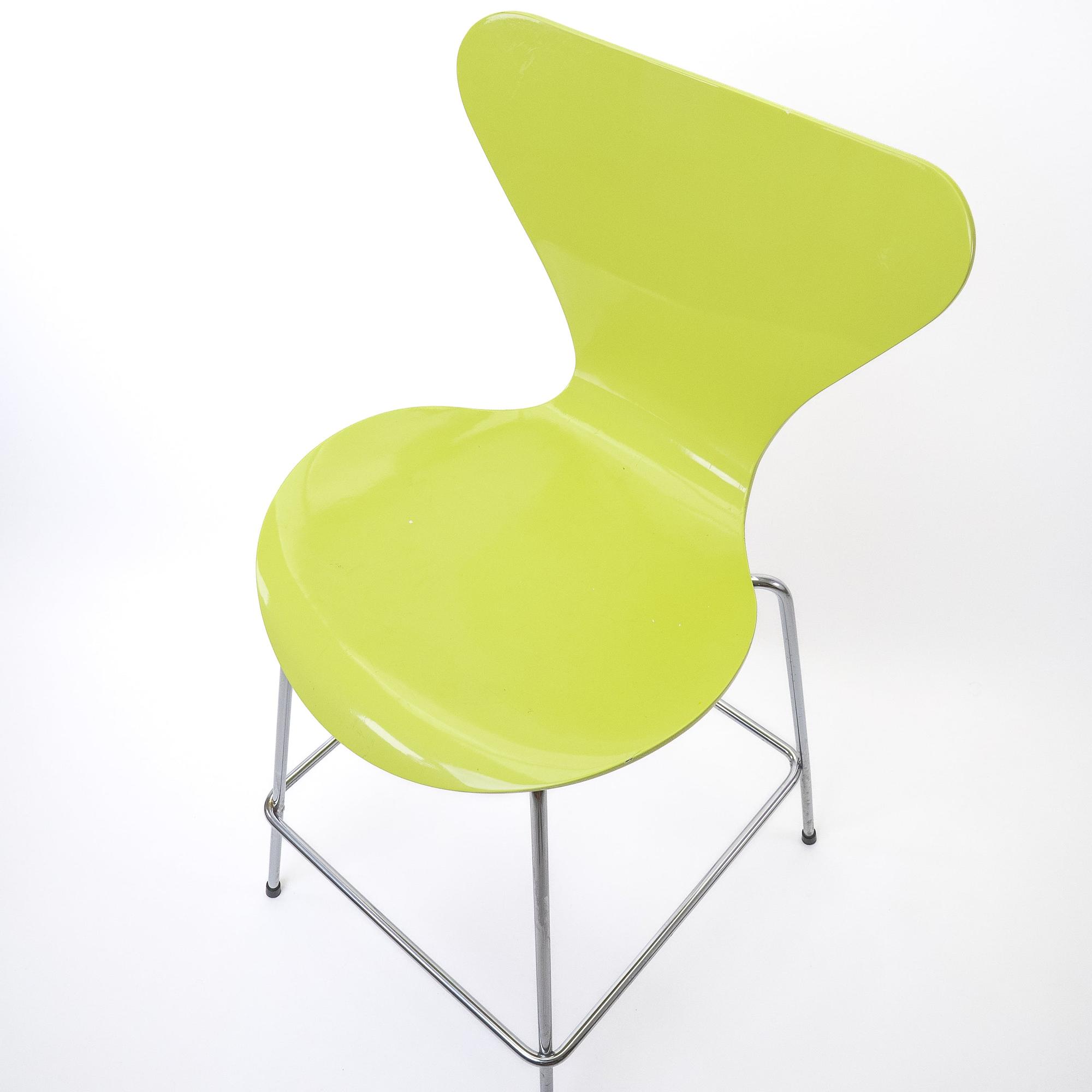 Serie 7 Barhocker Chrom Grün 4