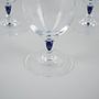 Set Venise Saphir Glasses 1970s Cristal d'Arques 8