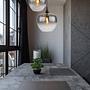 Maxy Typ A Pendelleuchte Farbglas Eisen 2