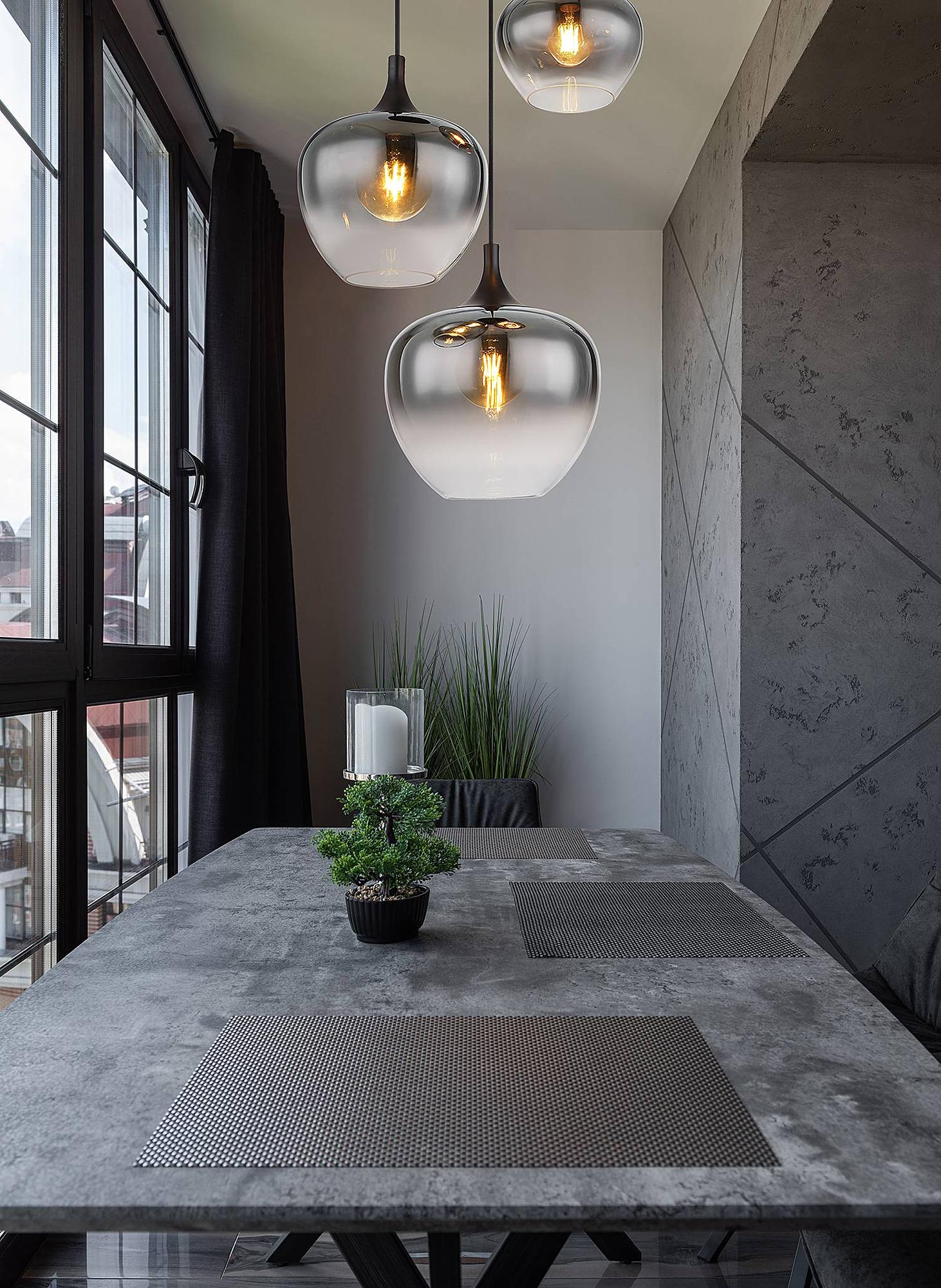 Maxy Typ A Pendelleuchte Farbglas Eisen 2