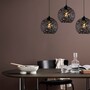 Pendant lamp with 3 elements Black Metal 0