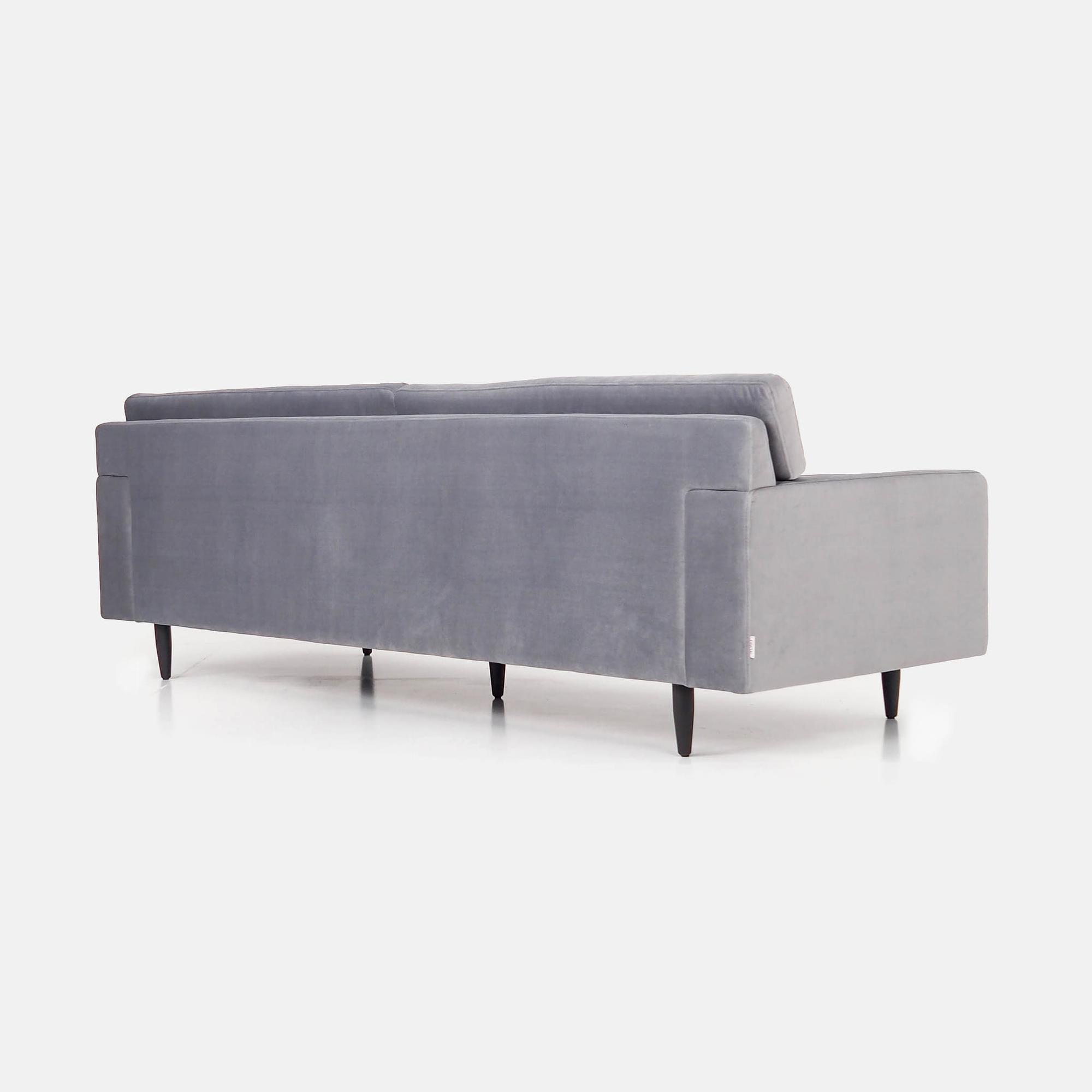 Helsinki Sofa 4-Sitzer Samt Silber 4