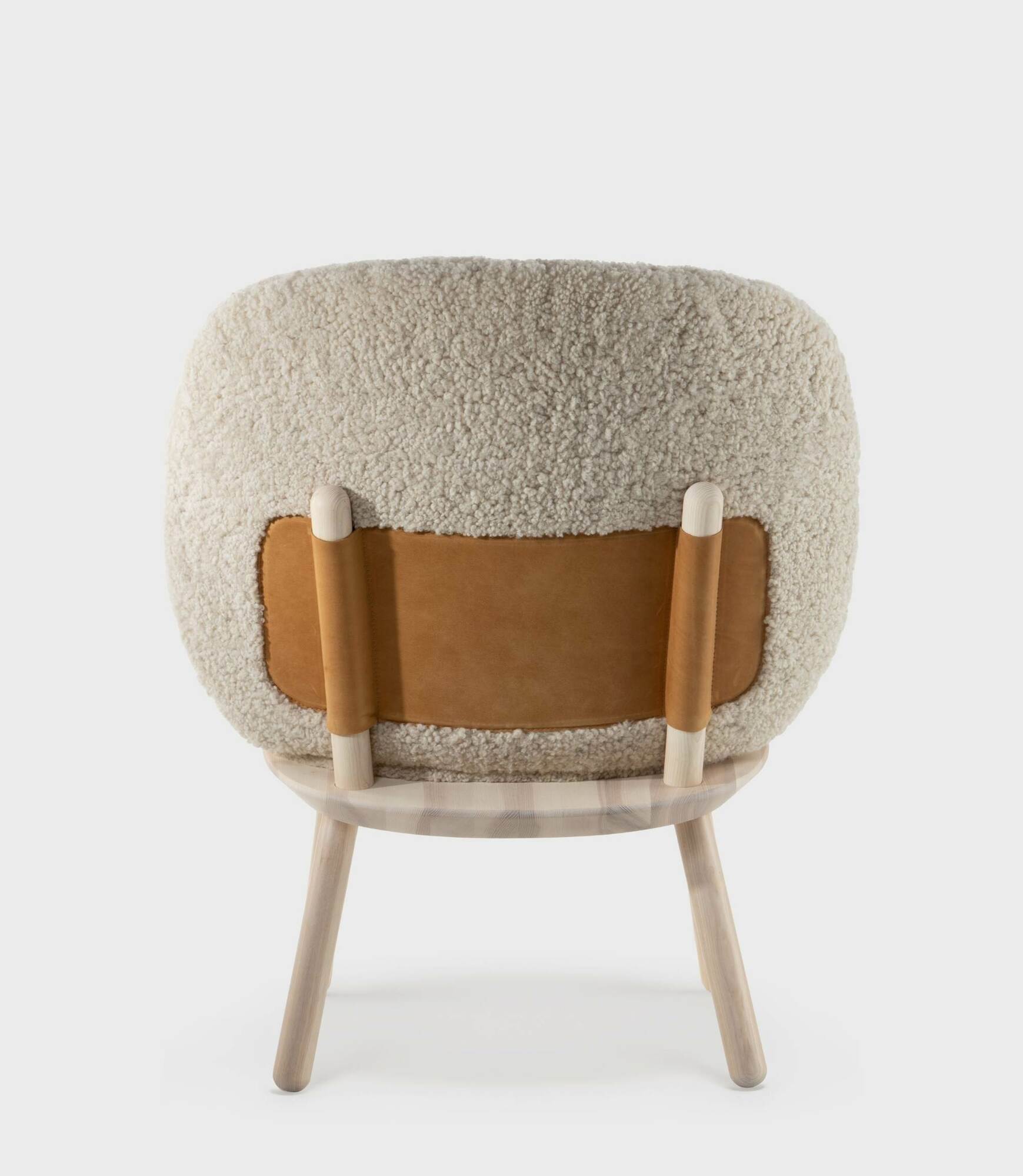 Naïve Armchair Ash wood Sheepskin Natural 5