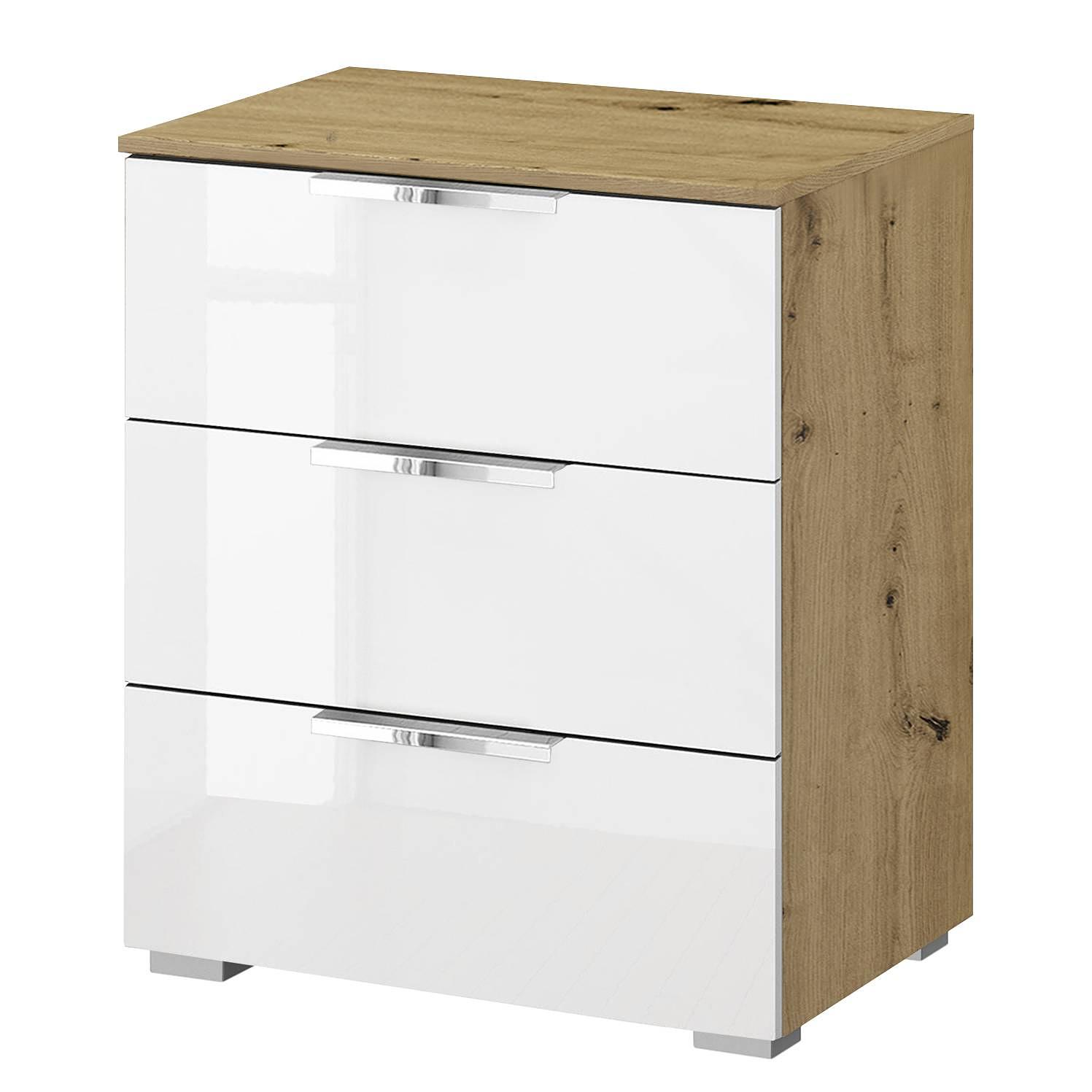 Nightstand SKØP Artisan Oak Chrome 50 cm 0