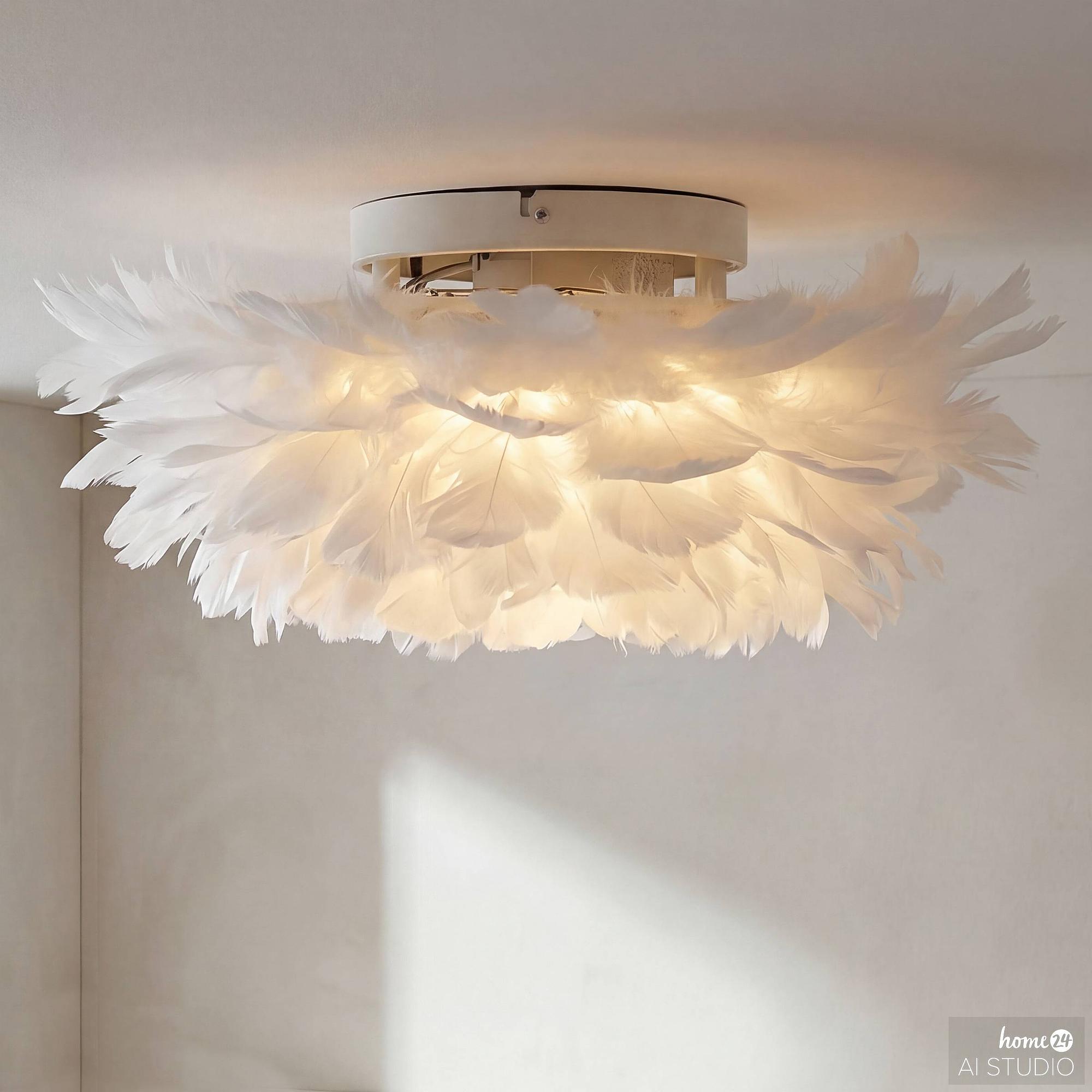 Haloa Deckenleuchte 1-flammig Federn Eisen 3