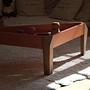 Brixx Beistelltisch Aluminium Teakholz Rosa 2