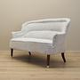 2-Sitzer Sofa Mischgewebe Weiß 1960er Jahre 4
