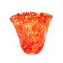 Glass vase 1970s Orange 0