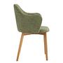 2x Armlehnenstuhl SKAUO Strukturstoff Cella Olivgrün 3