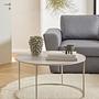Coogee Coffee Table Sand Grey Ø80cm 2