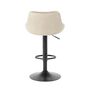 2x Barstuhl Samt Beige 4