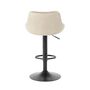 2x Bar stool Velvet Beige 4