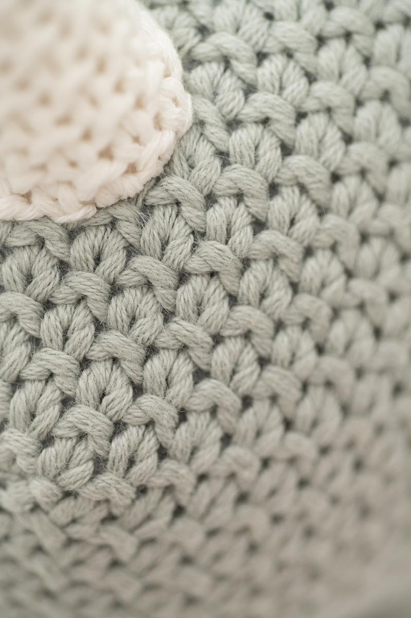 Dino Stuffed Animal Cotton Green White 6