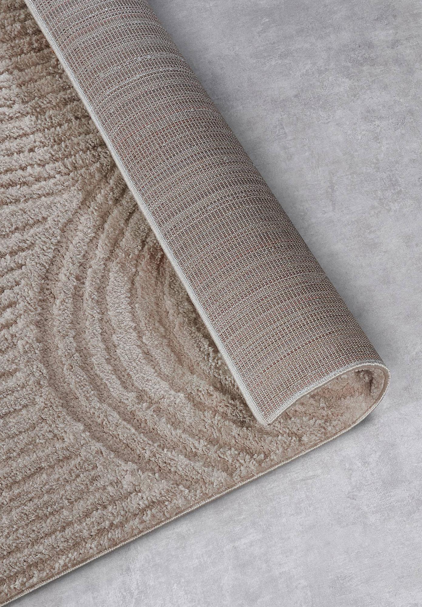 Chappe Hochflorteppich Beige 80 x 120 cm 4