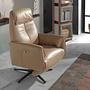Poltrona relax 5086 Girevole Pelle Sabbia 0